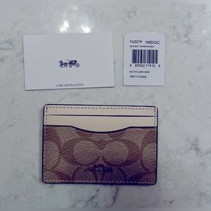 Coach card holder - NWT